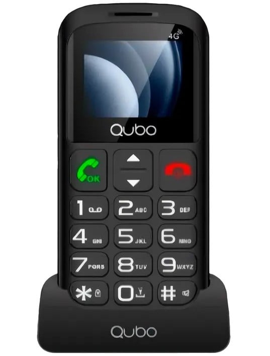SENIORPHONE QUBO P-186BKC 4G 1,7"