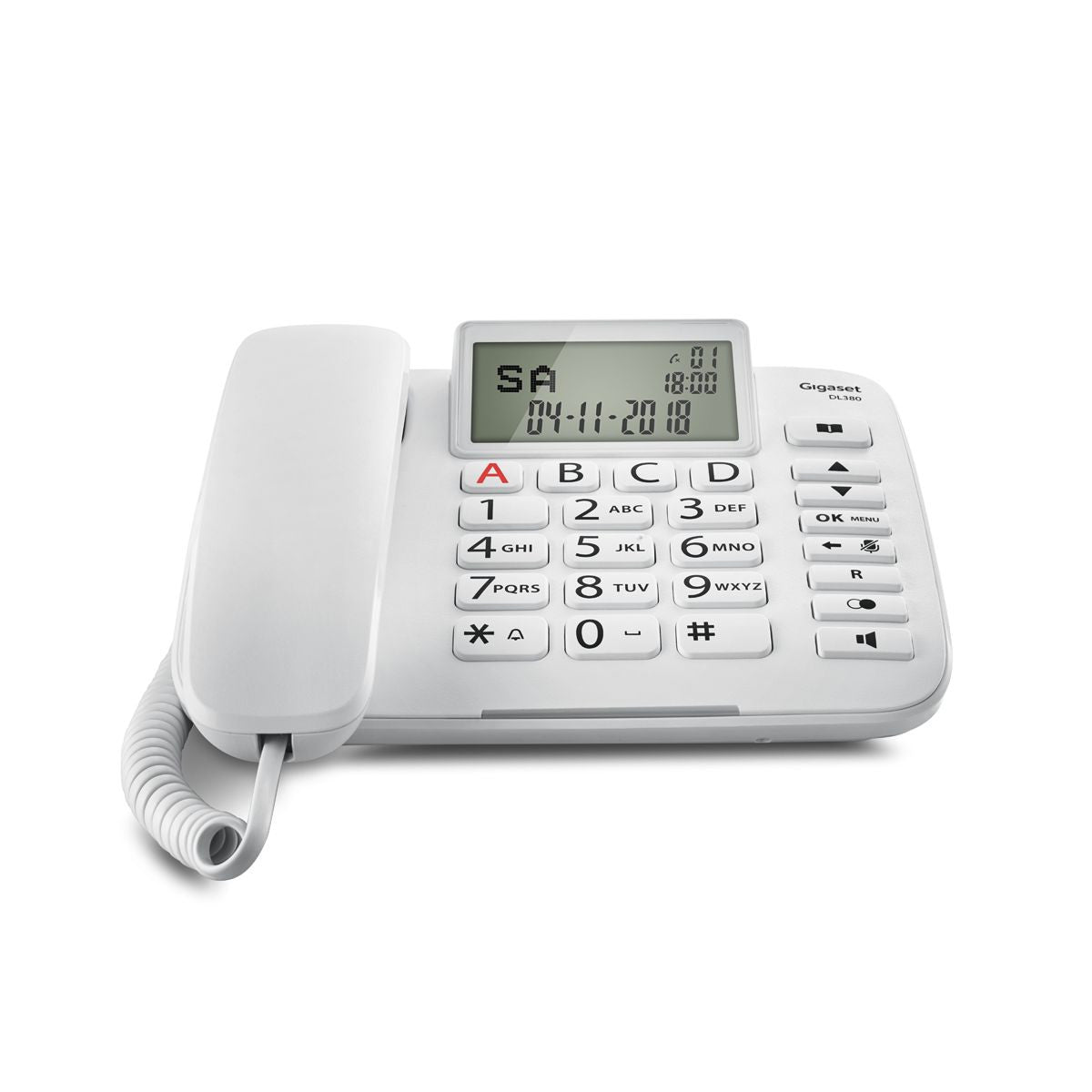 TELEFONO SOBREMESA GIGASET DL380 WHITE