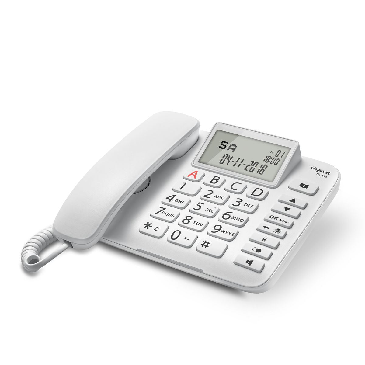 TELEFONO SOBREMESA GIGASET DL380 WHITE