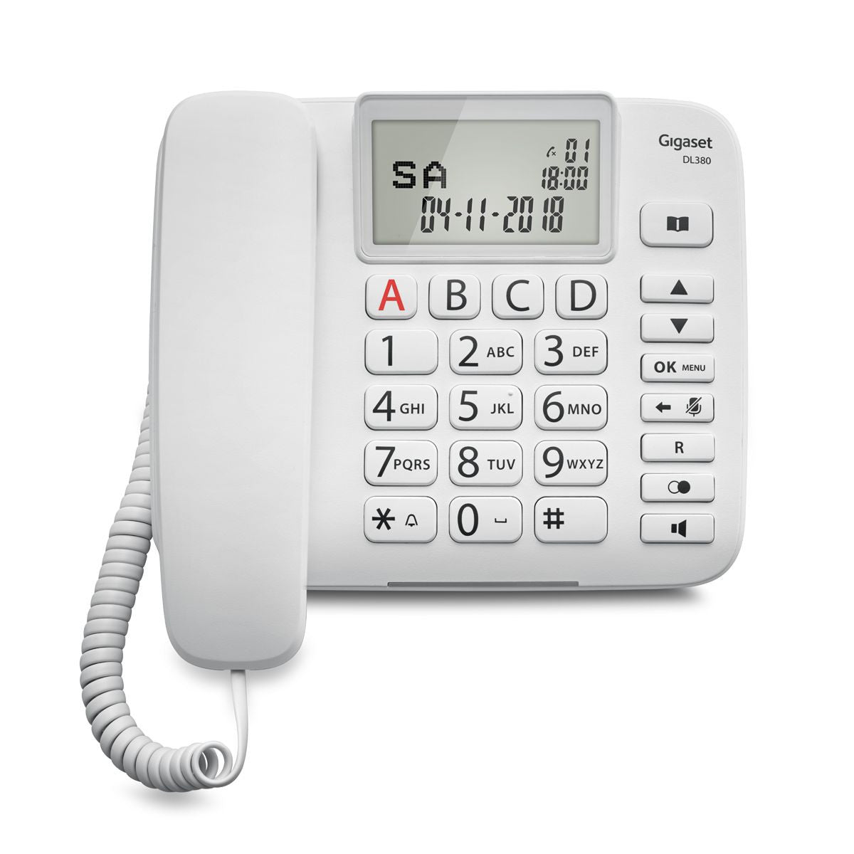 TELEFONO SOBREMESA GIGASET DL380 WHITE