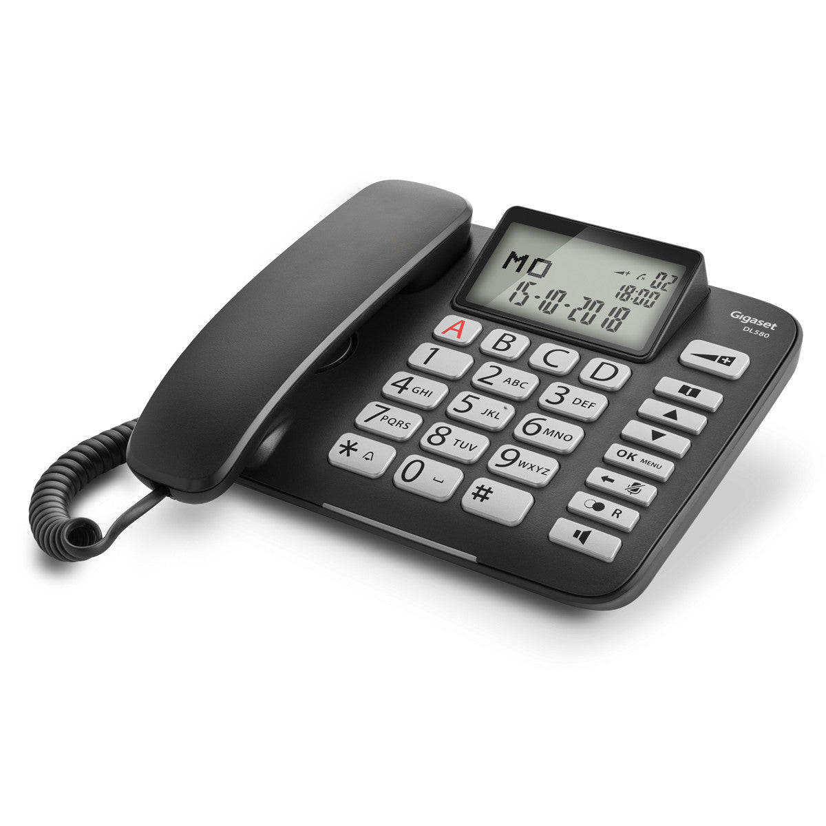 TELEFONO SOBREMESA GIGASET DL580 BLACK