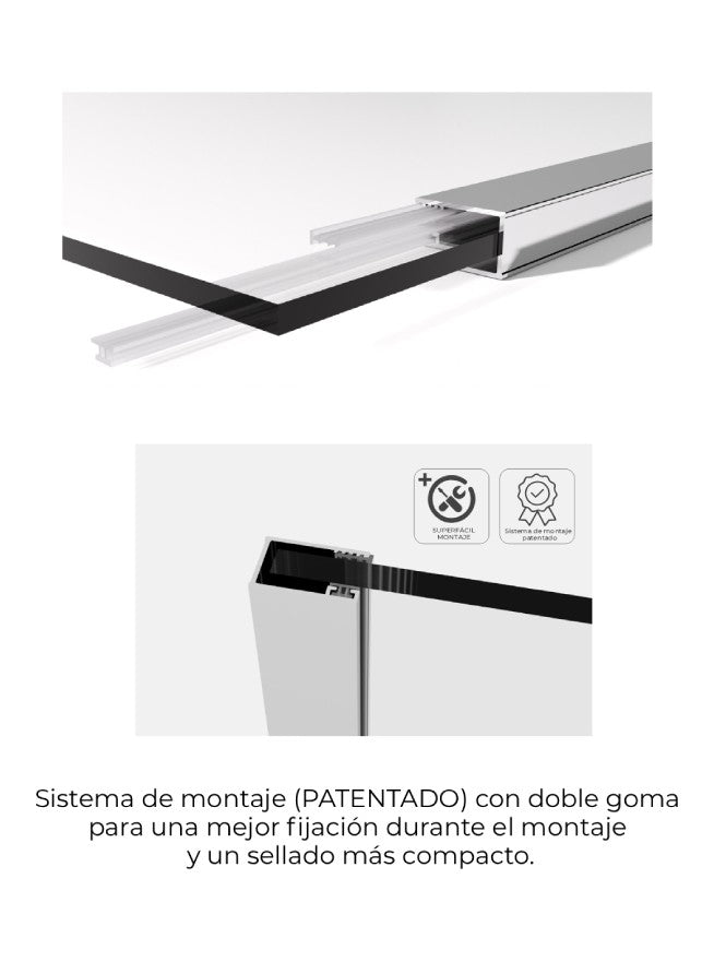 Mampara fija de ducha Screen Cromo SB_X