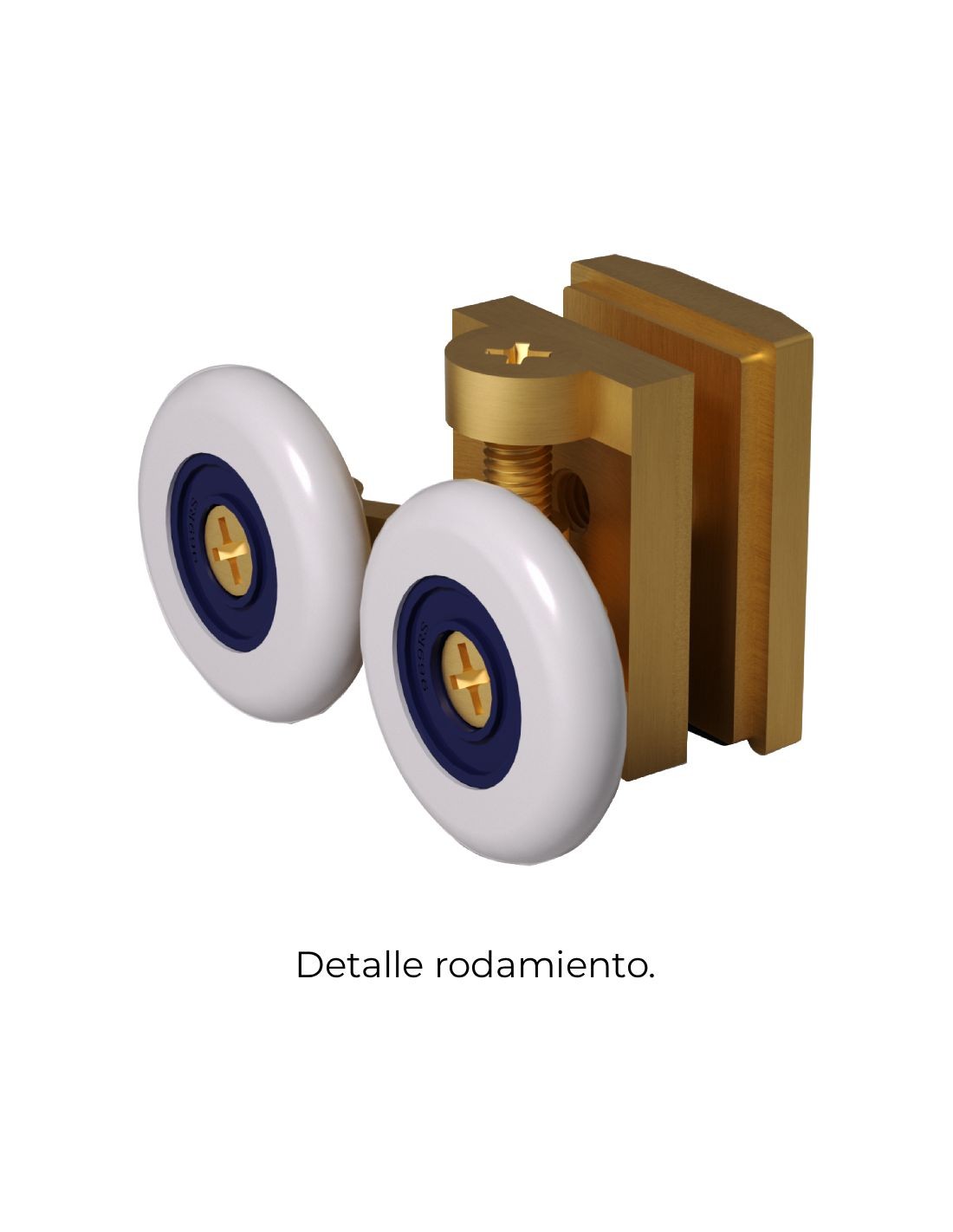 Mampara de ducha angular Stylo entrada en vértice 2 fijos + 2 correderas Oro Cepillado SB_X