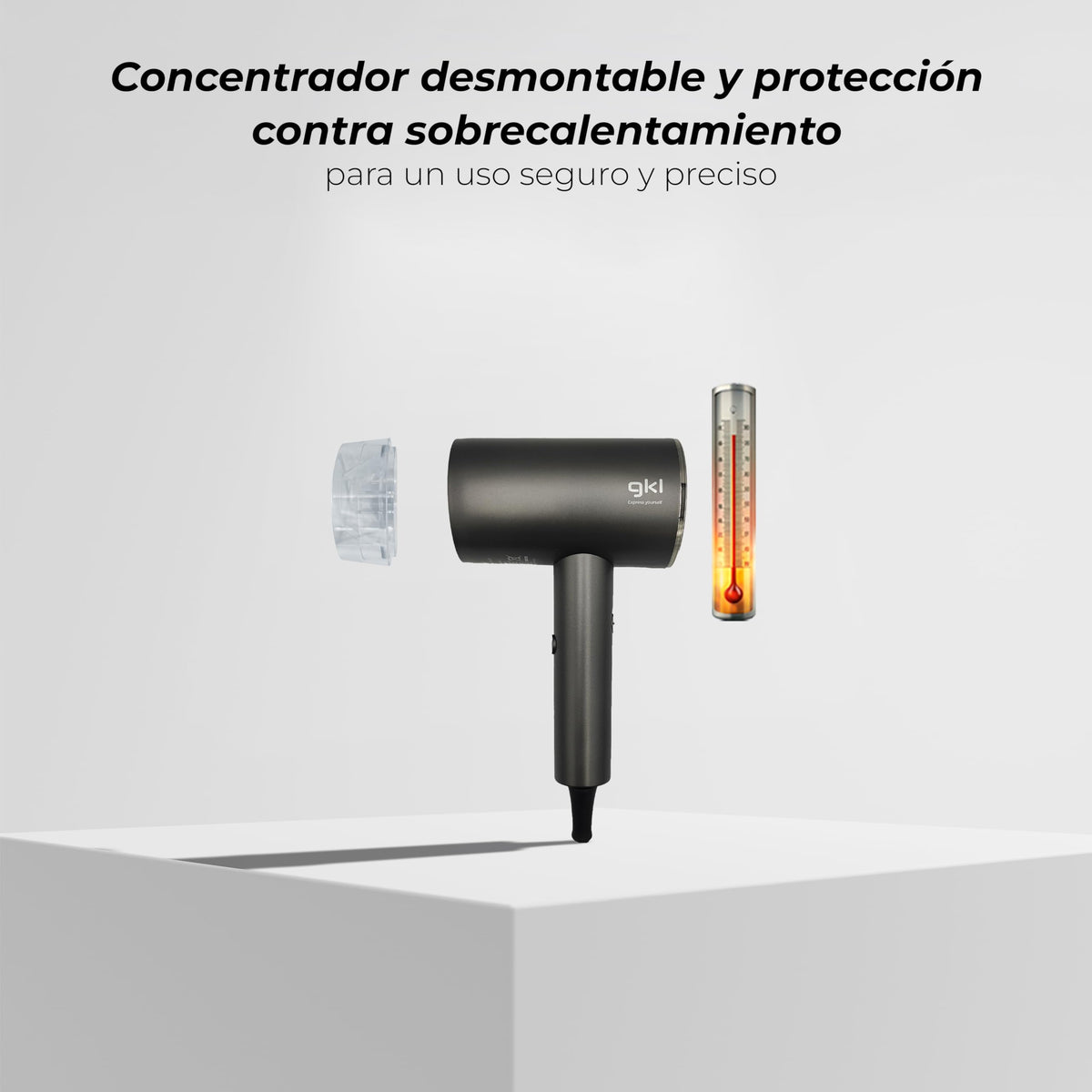 Secador de pelo para hoteles 1600 W Grunkel PEARLRESORT blanco