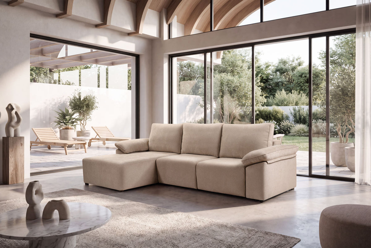 Sofá Aura con chaiselongue de Tapizados MAPE