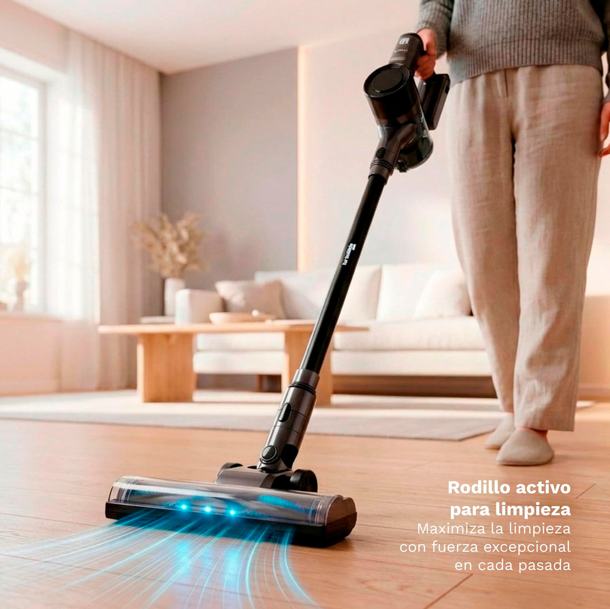 Aspirador escoba sin cables 28 kPa con autovaciado Grunkel ASP-N28ST