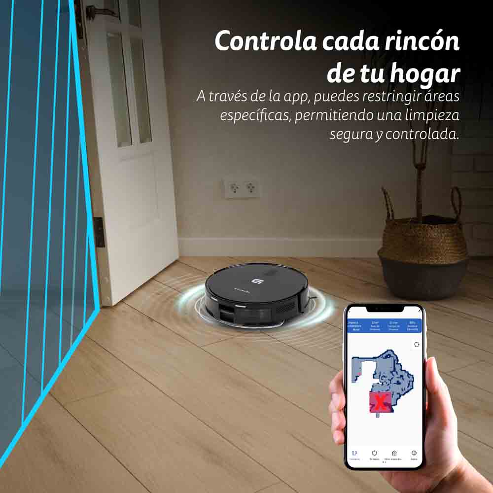 Robot aspirador con navegación láser Grunkel I-DANCERTURBOBRUSH