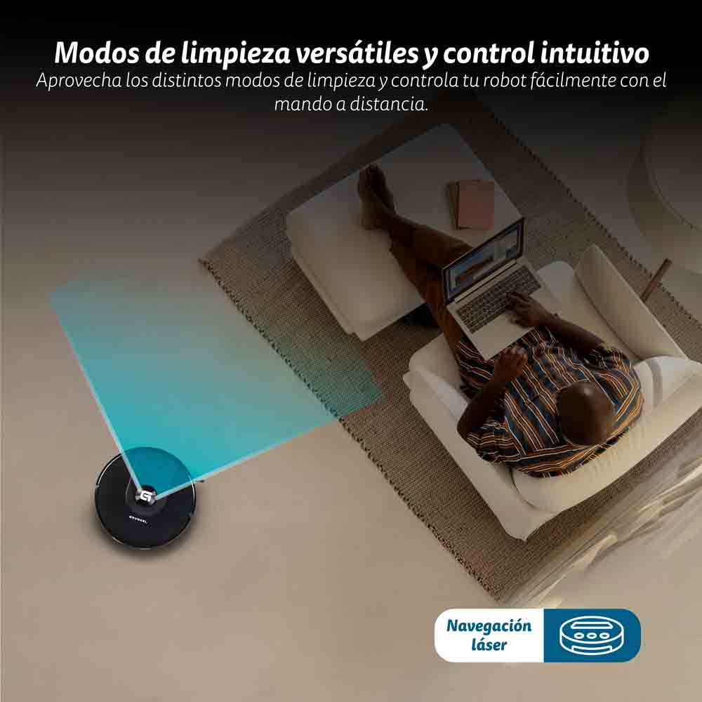 Robot aspirador con navegación láser Grunkel I-DANCERTURBOLASER
