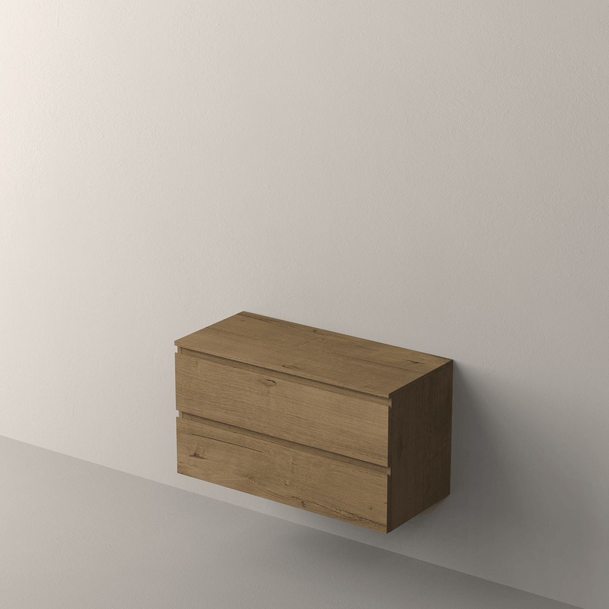 Mueble de baño suspendido Step acabado Madera laminada Sand - NOFER