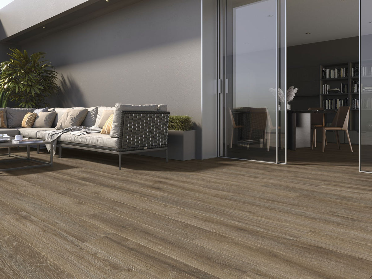 Pavimento porcelánico Ducale 20x120 cm Moon - Baldocer (ambiente)
