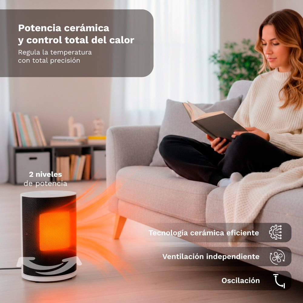 Calefactor cerámico 1800 W Grunkel CAL-CE1800