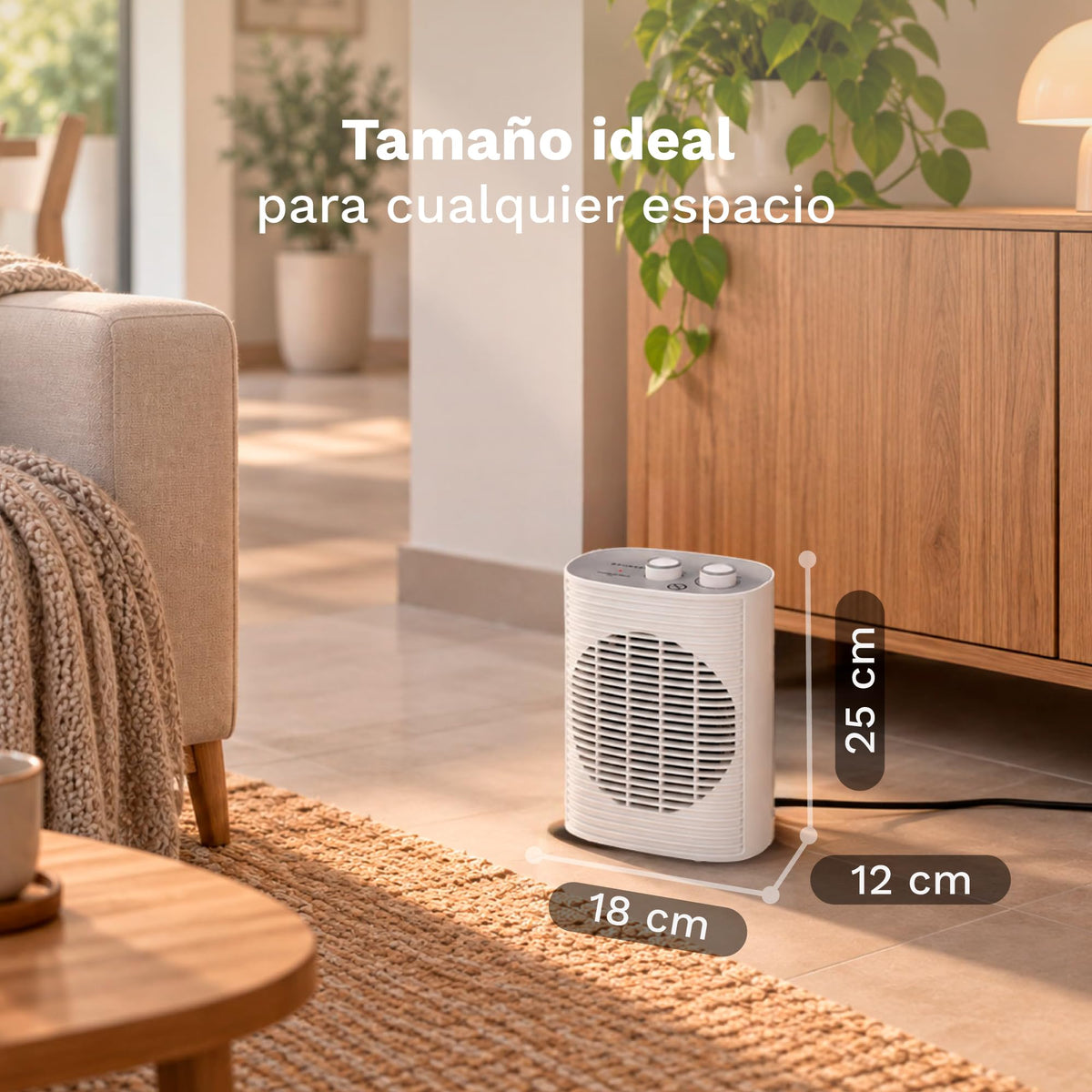 Calefactor termoventilador 2000 W Grunkel CF-2000LINE