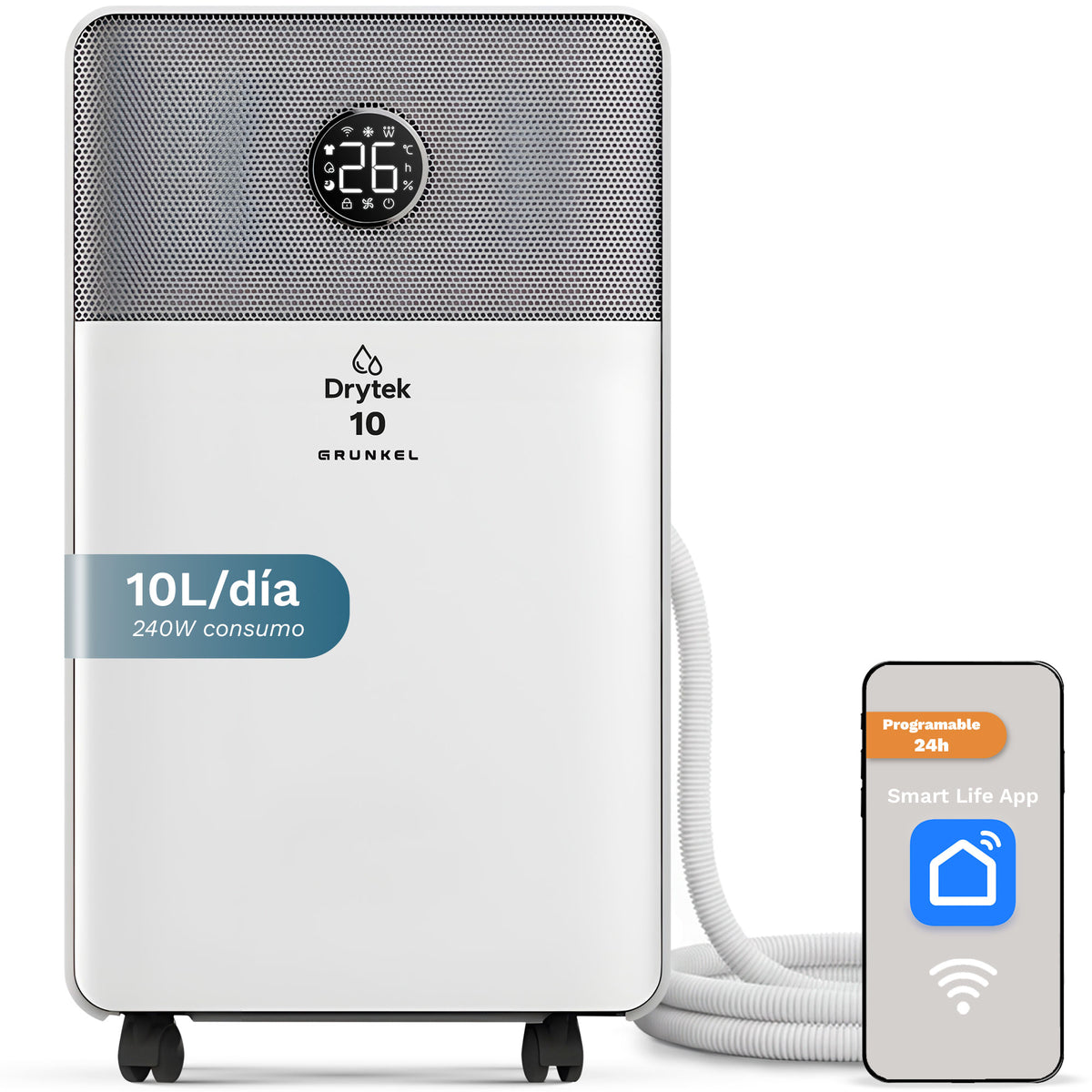 Deshumidificador 10 L/día Grunkel DH-10DT