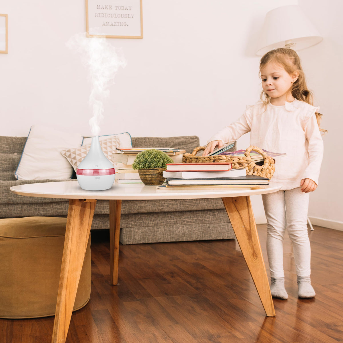 Humidificador difusor de aromas 300 ml Grunkel DIF-300B blanco