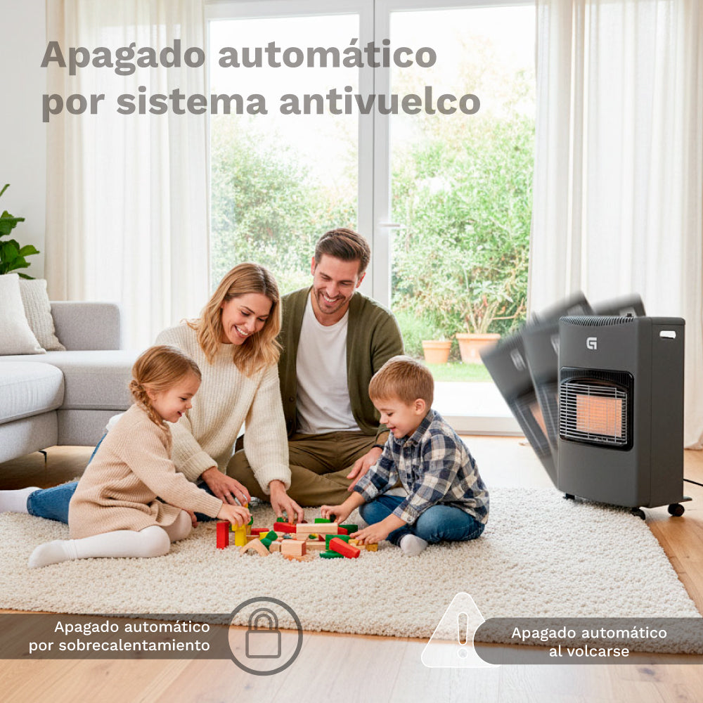 Estufa de gas butano cerámica 4200 W Grunkel CT-HEAT42