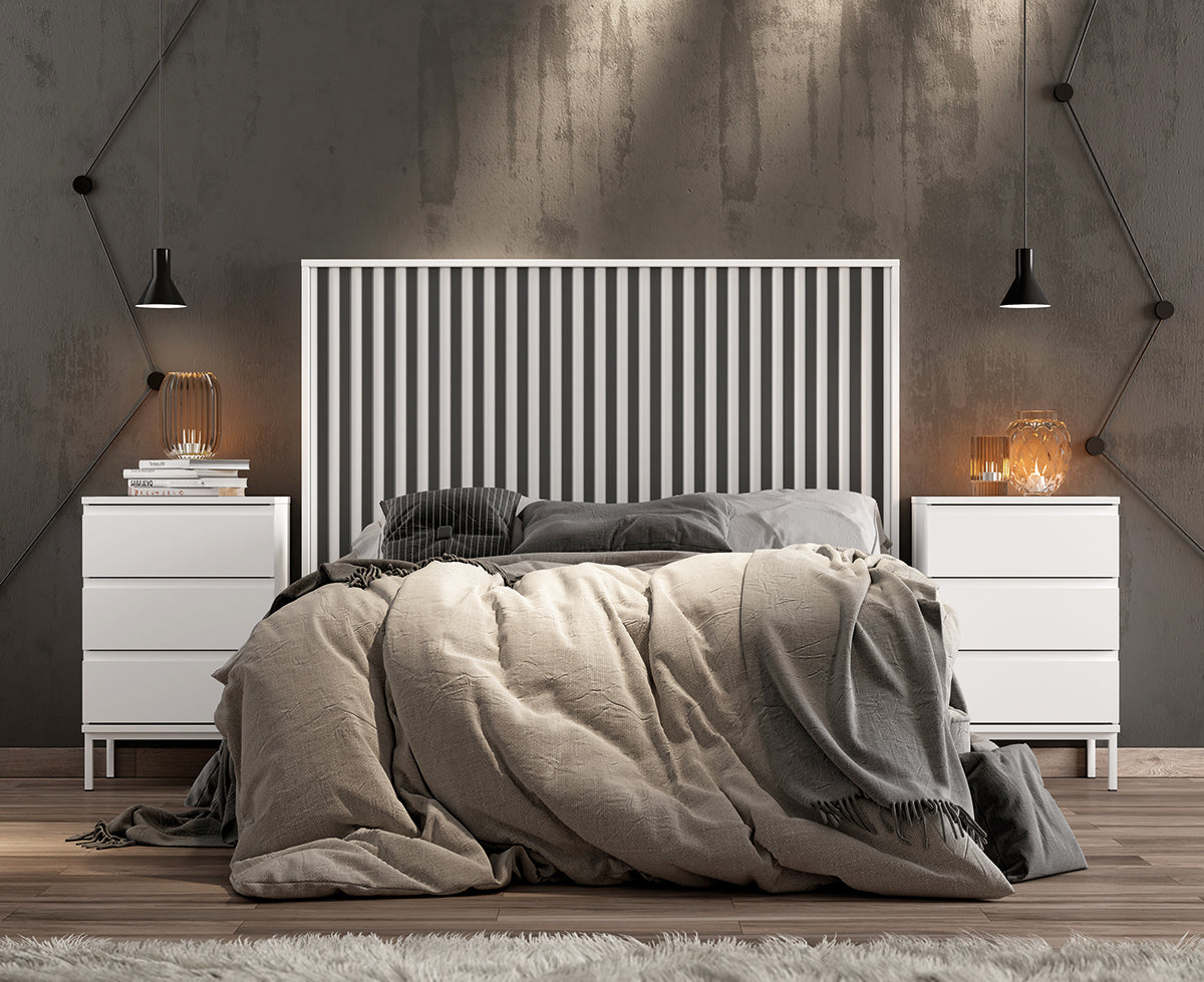 Cabezal VERTY GHIO de Muebles Azor en Blanco/Grafito (composición 19)