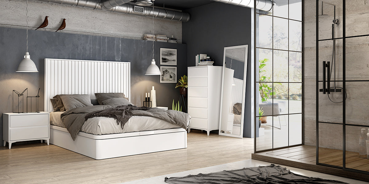 Cabezal VERTY GHIO de Muebles Azor en Blanco (composición 25)