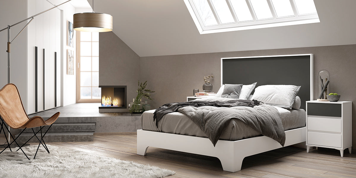 Cabezal LIS GHIO de Muebles Azor en Blanco/Grafito (composición 52)