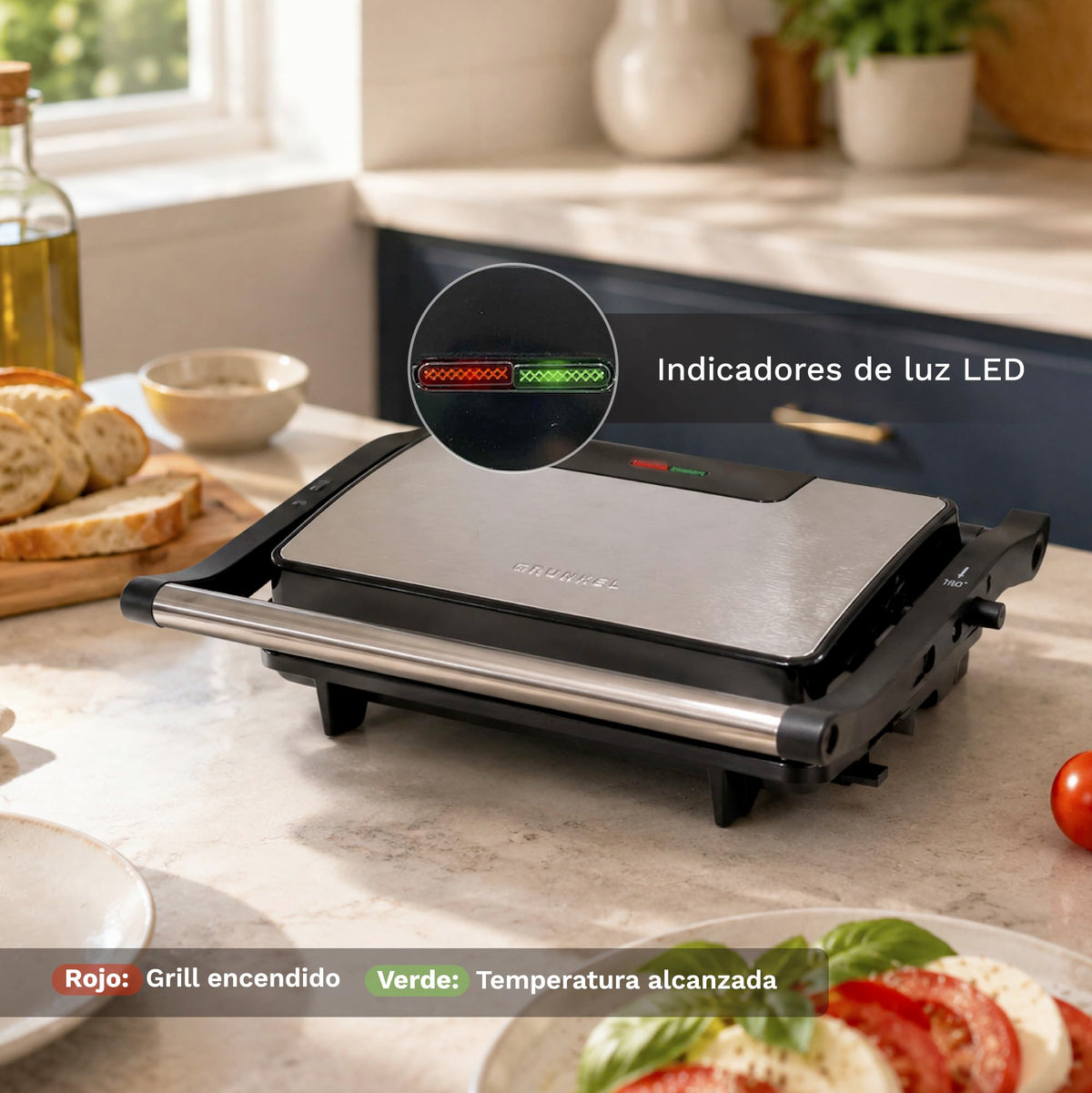 Mini grill eléctrico Grunkel GRL-MARBLE