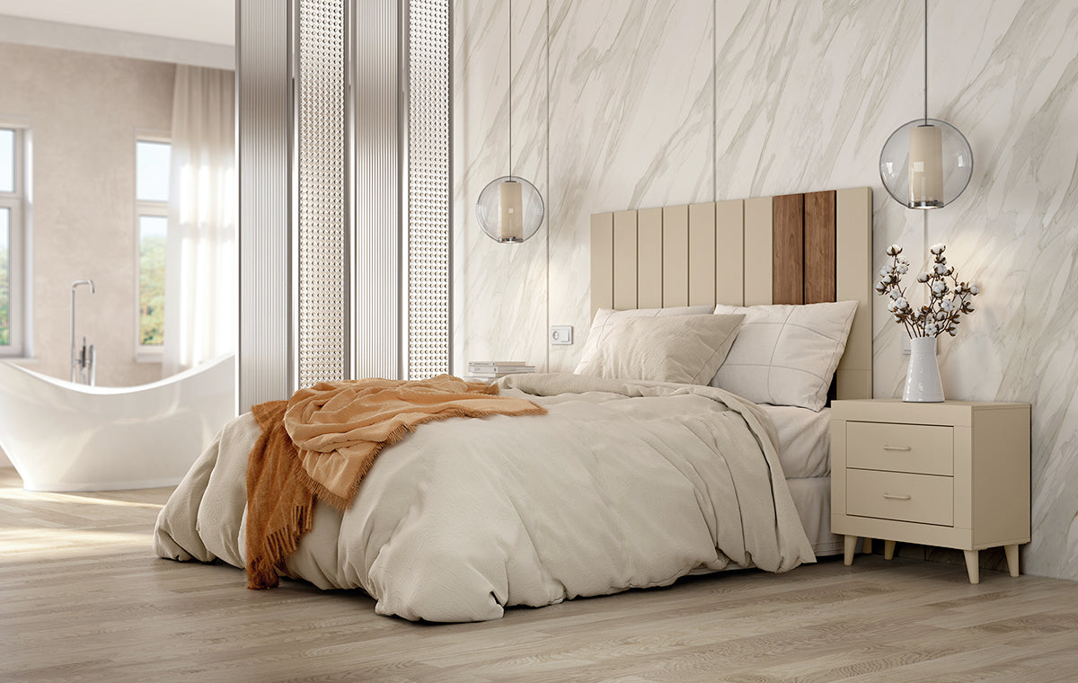 Cabezal STUA JORDAN evo de Muebles Azor en Perla/Java (composición 1)