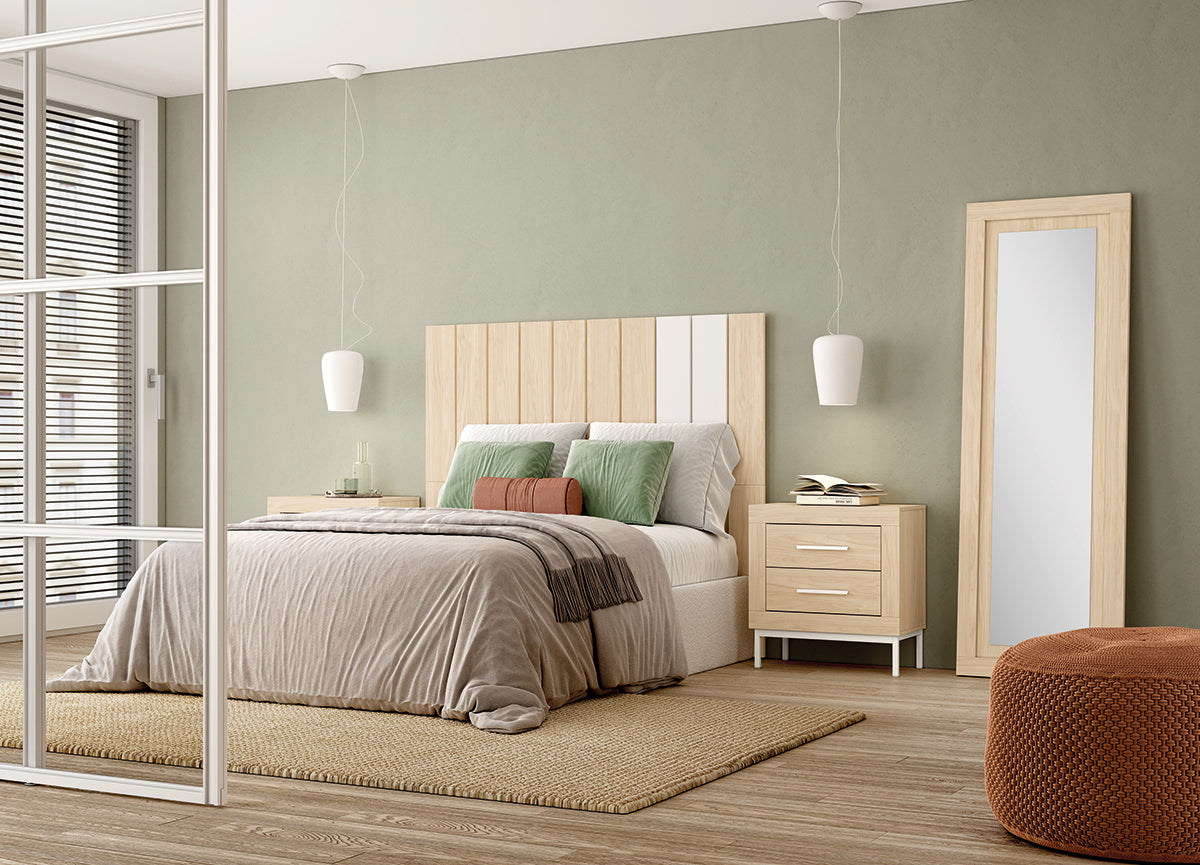 Cabezal STUA JORDAN evo de Muebles Azor en Alpin/Soul Blanco (composición 64)