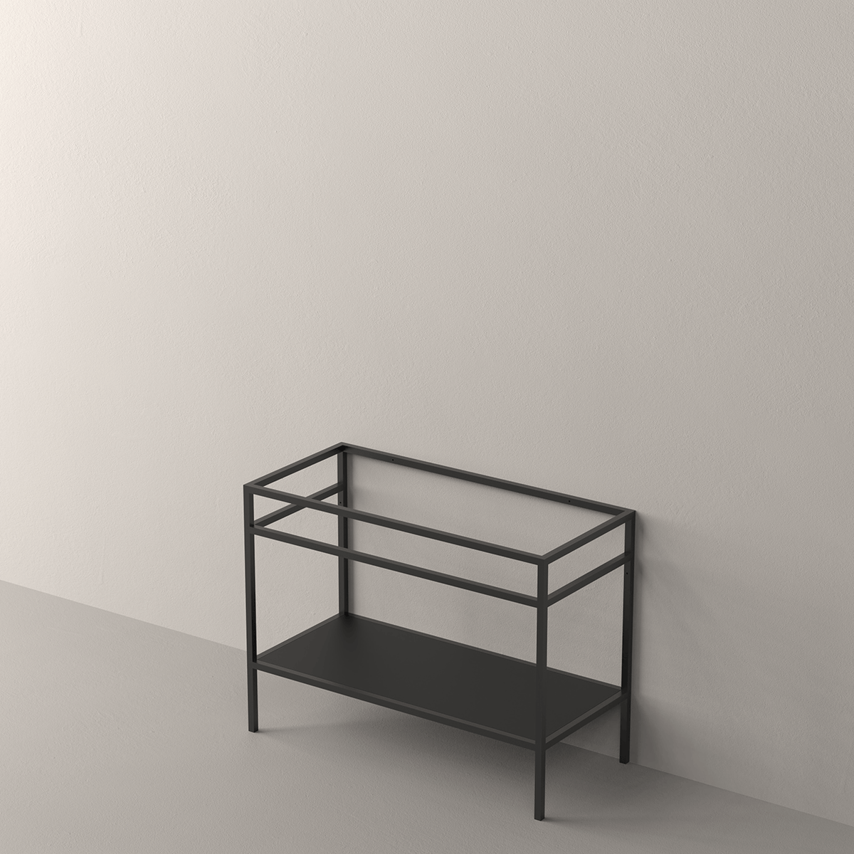 Estructura Origin aluminio negro mate para encimera plana - NOFER