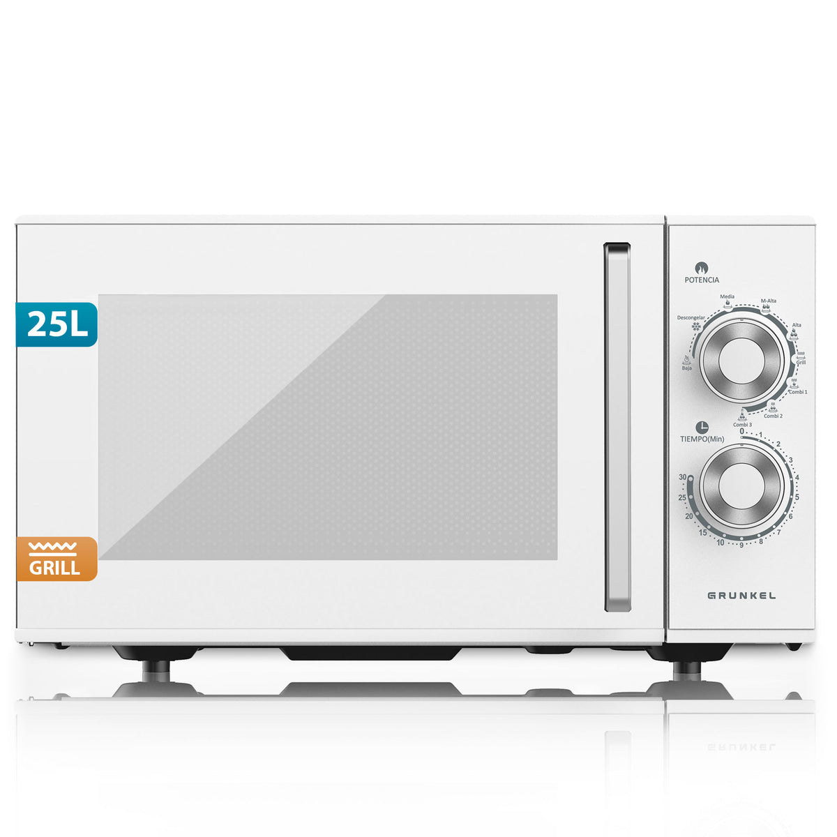 Microondas con grill 25 L Grunkel MWG-25MG