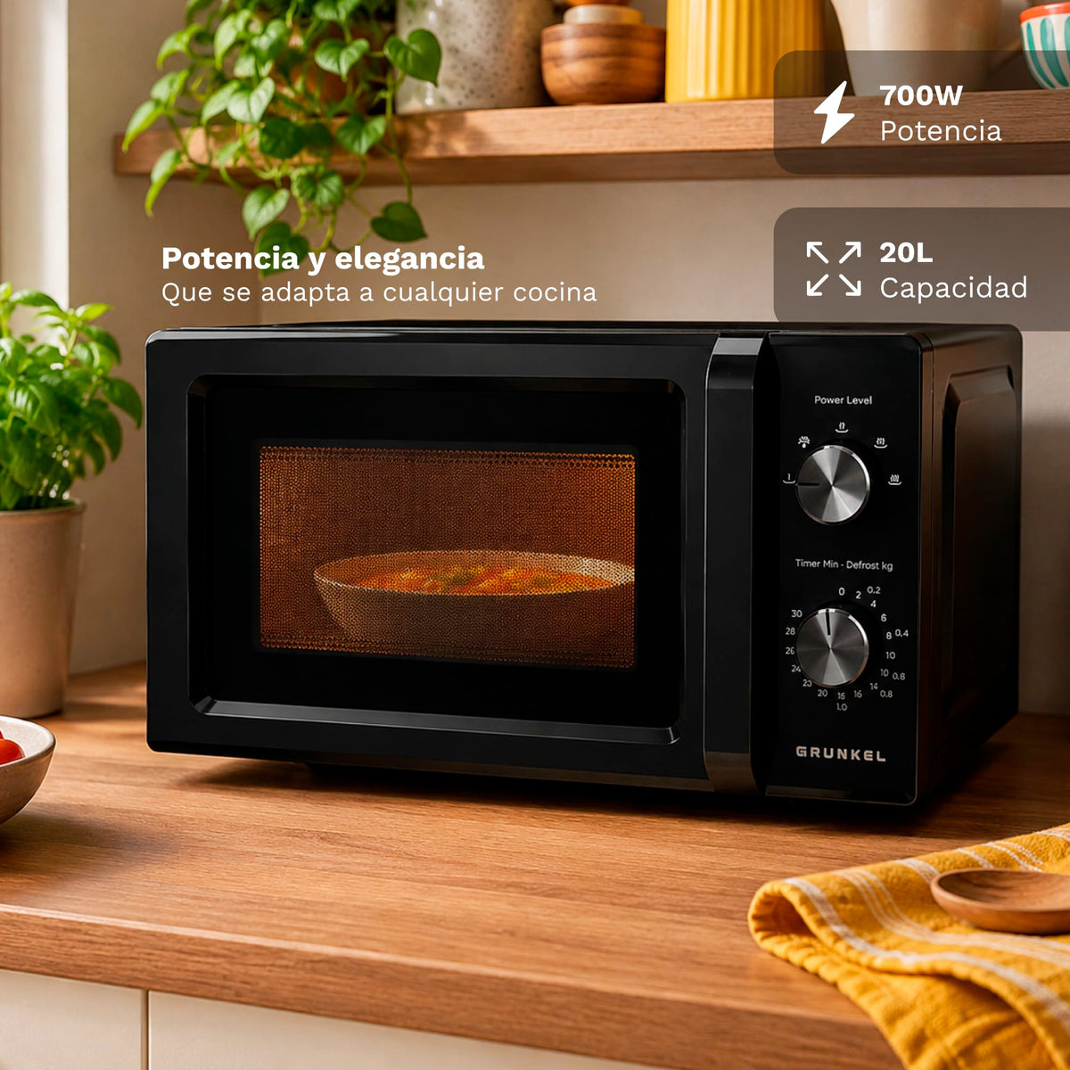 Microondas 20 L Grunkel MW-20MN