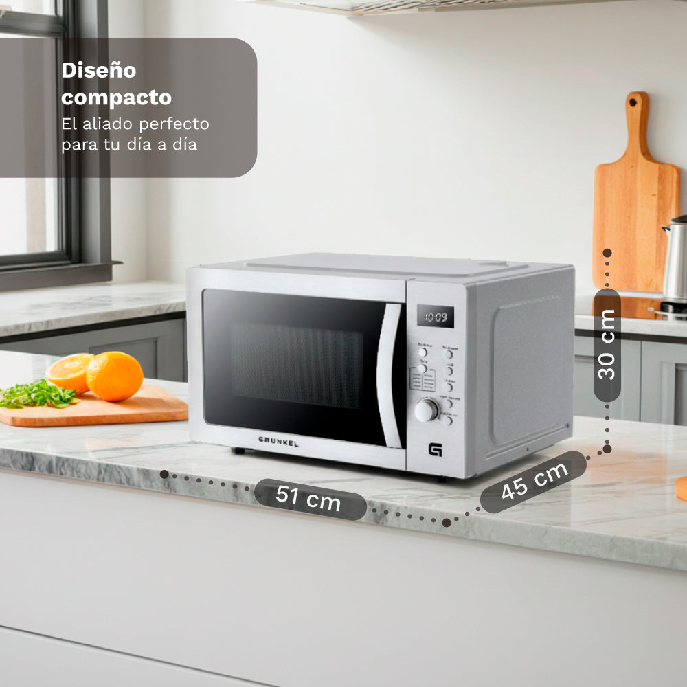 Microondas digital con grill 28 L Grunkel MW-28AIRFRYER