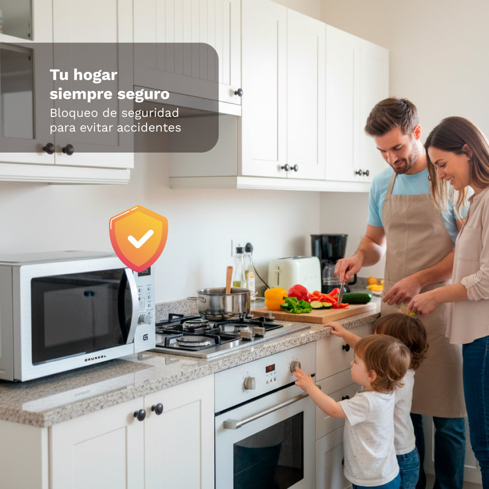 Microondas digital con grill 28 L Grunkel MW-28AIRFRYER