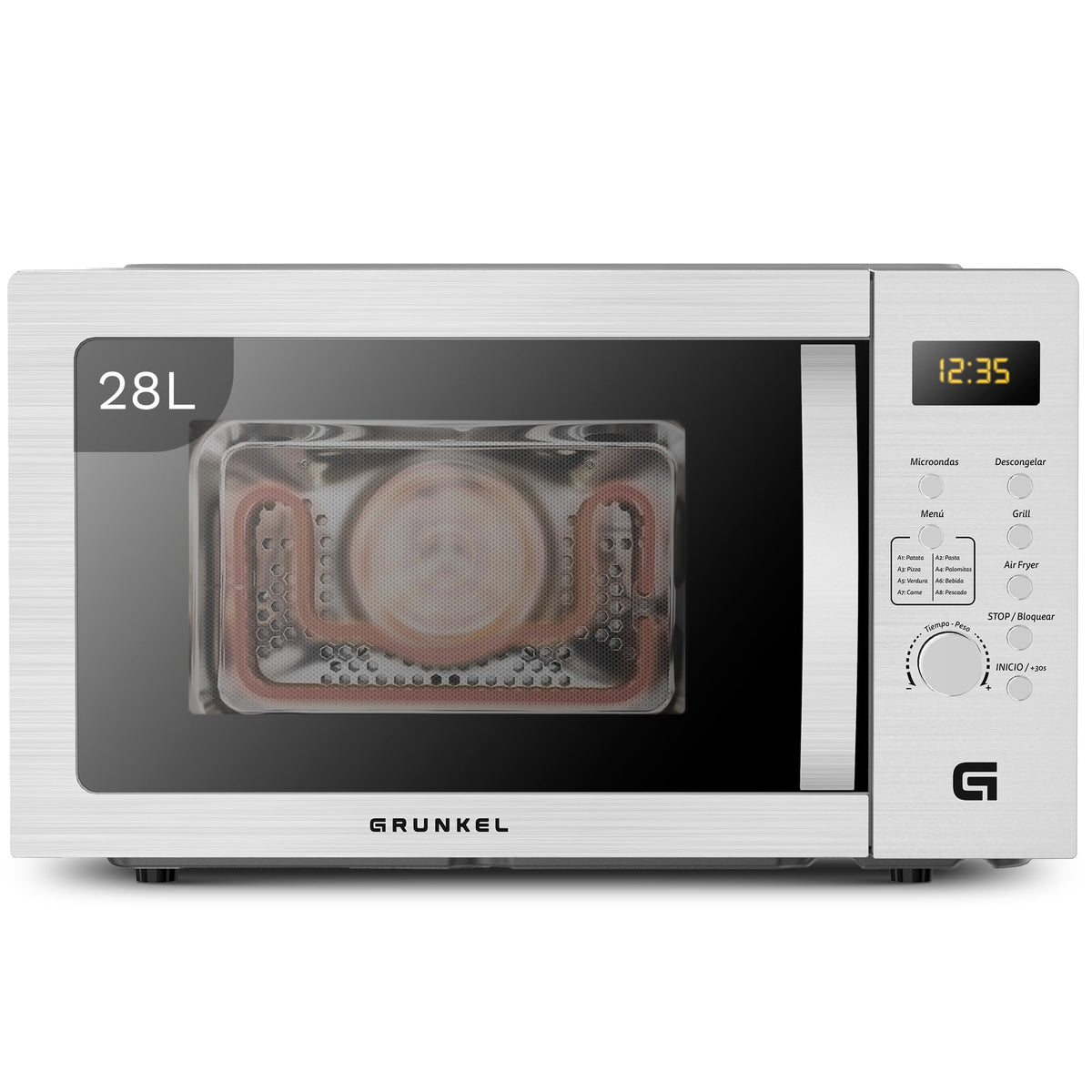 Microondas digital con grill 28 L Grunkel MW-28AIRFRYER