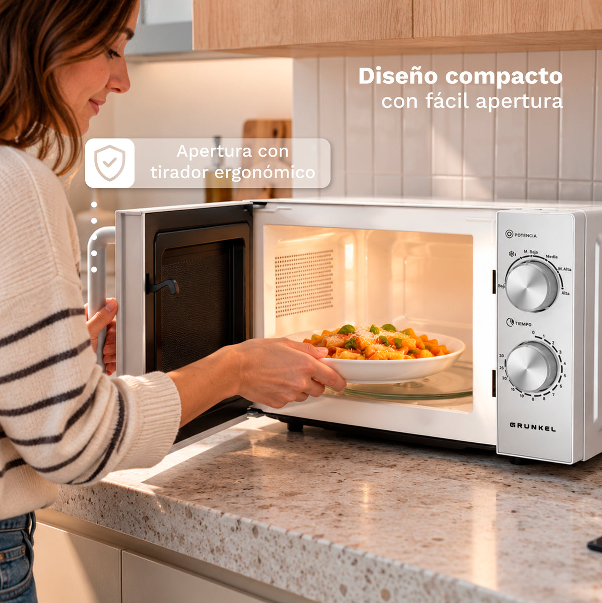 Microondas 20 L Grunkel MW-20IXG