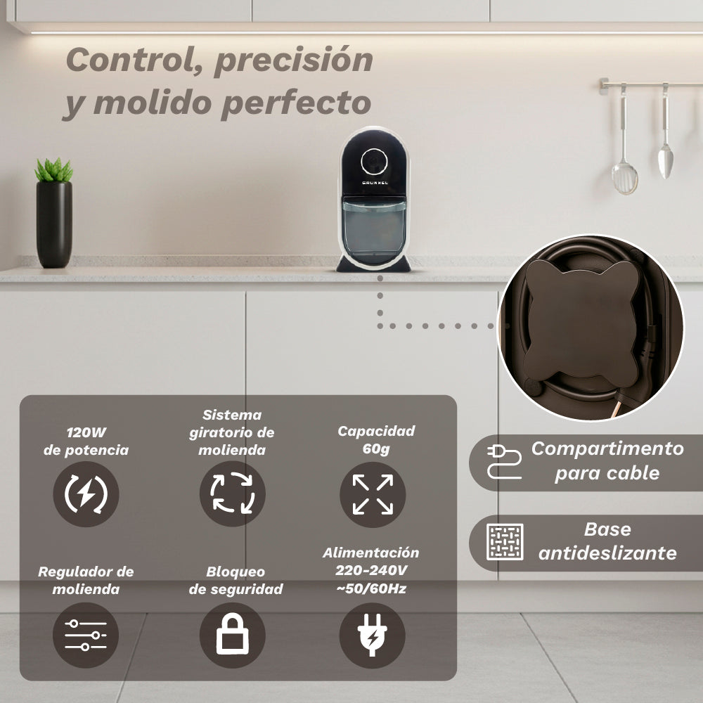 Molinillo eléctrico Grunkel MO-AROMA3