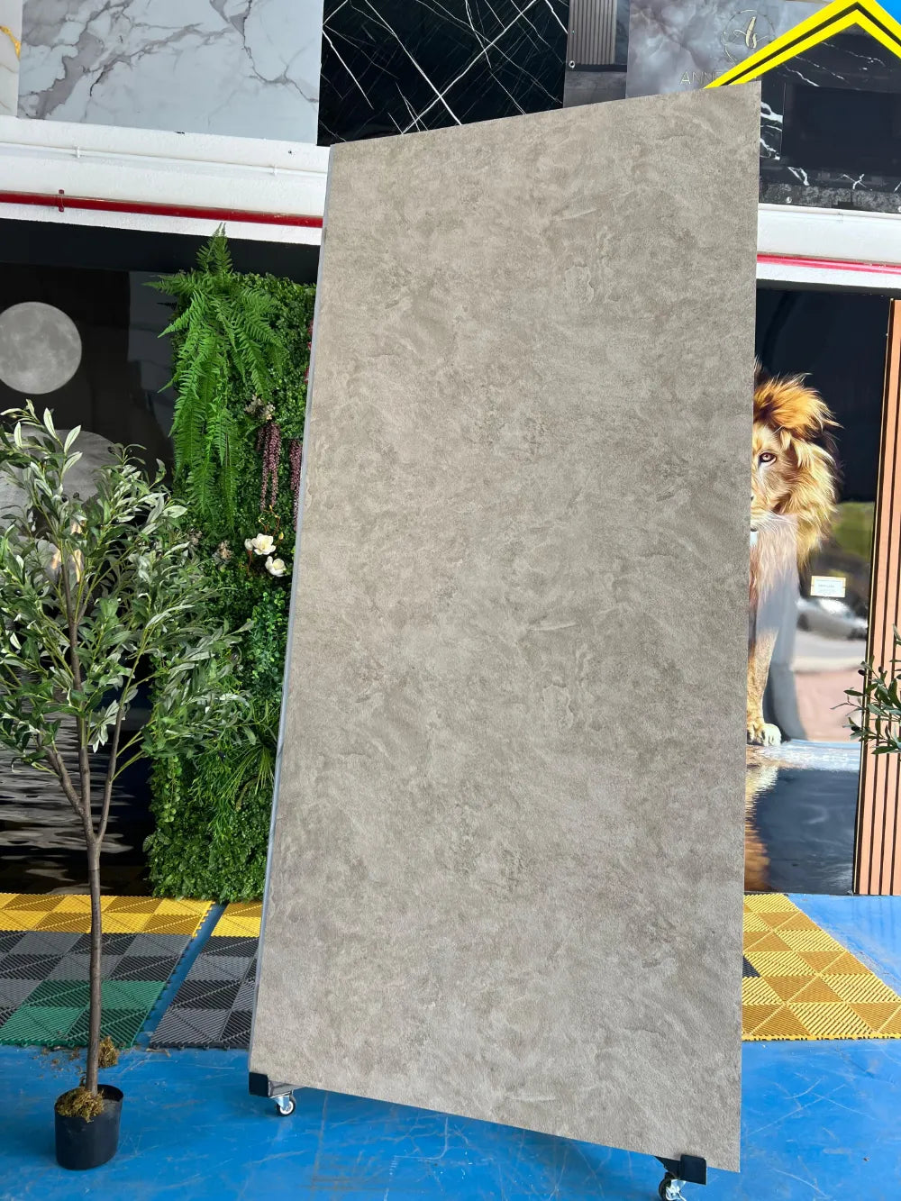 Placa decorativa polvo de piedra Piedra Caliza Textura 260 x 122 cm