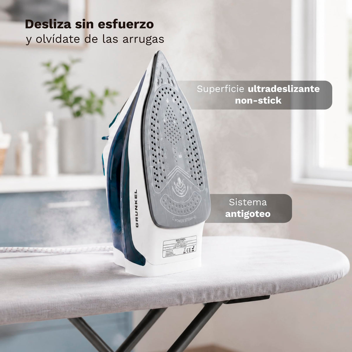 Plancha de vapor Grunkel PL-2600CE