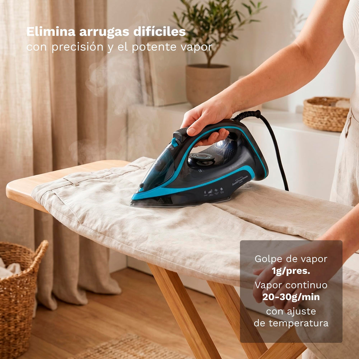 Plancha de vapor Grunkel PL-3200ANODICED