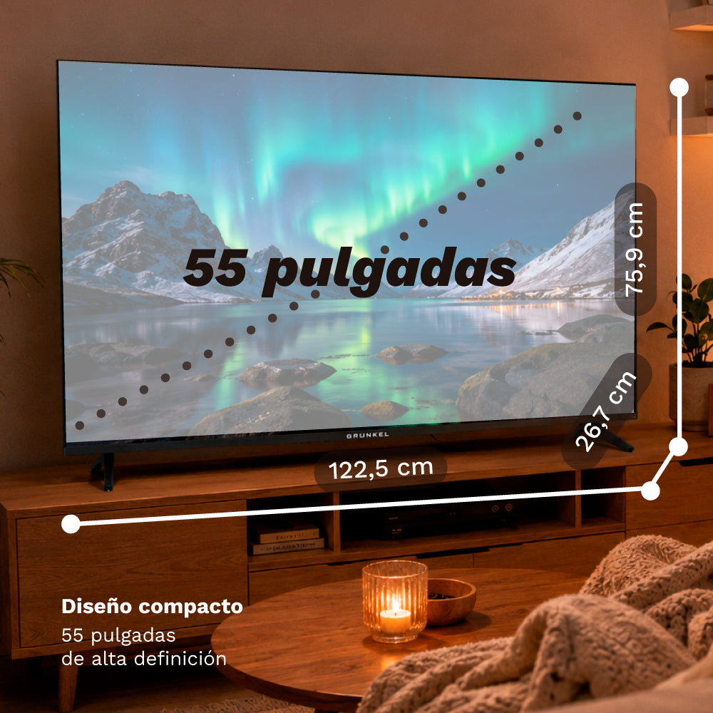 Televisor Grunkel QLED-5526VD 55" QLED 4K UHD Smart TV VIDAA