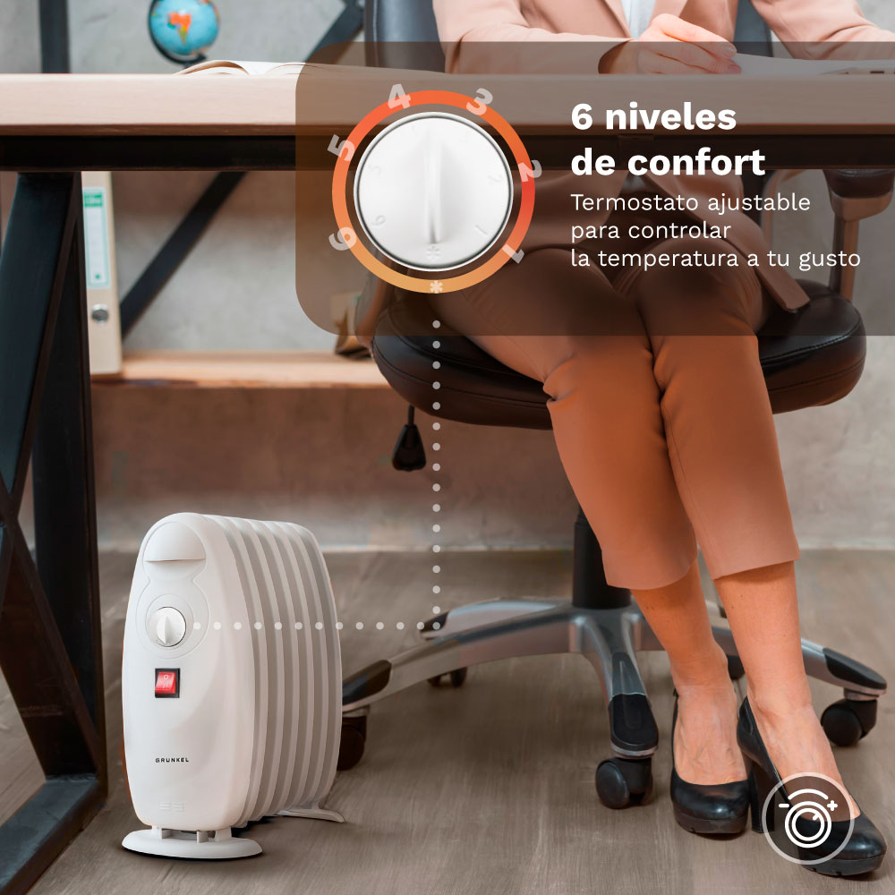 Radiador de aceite 7 elementos 800 W Grunkel RACP-80D