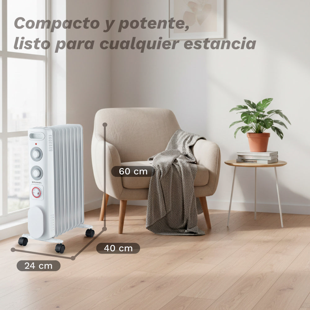 Radiador de aceite 9 elementos 2000 W Grunkel RD-2000S