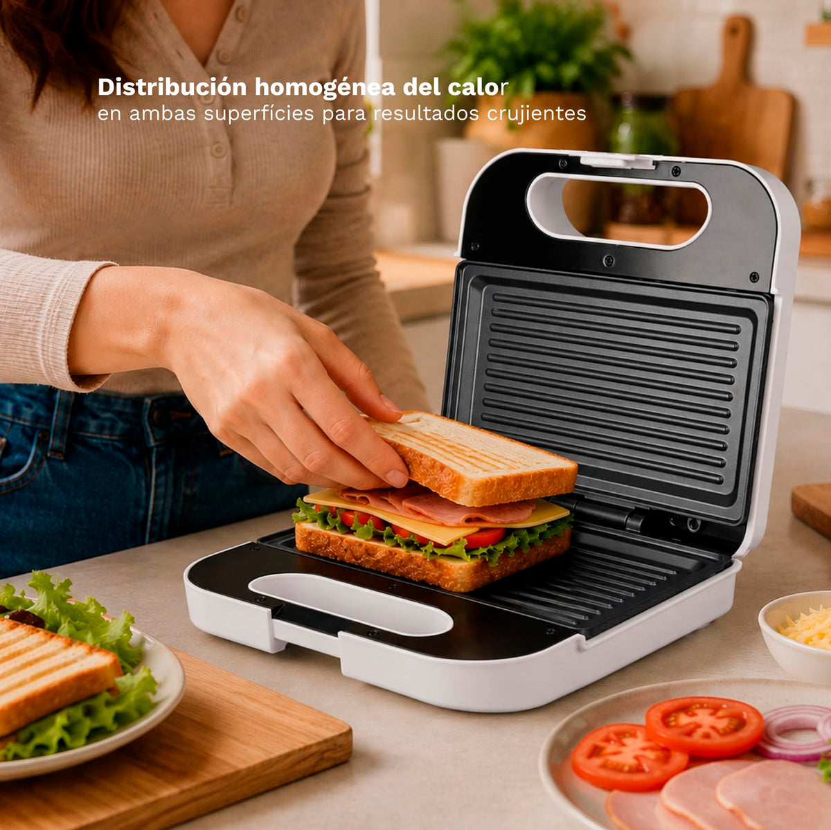 Sandwichera grill Grunkel SAN-GRILLBL