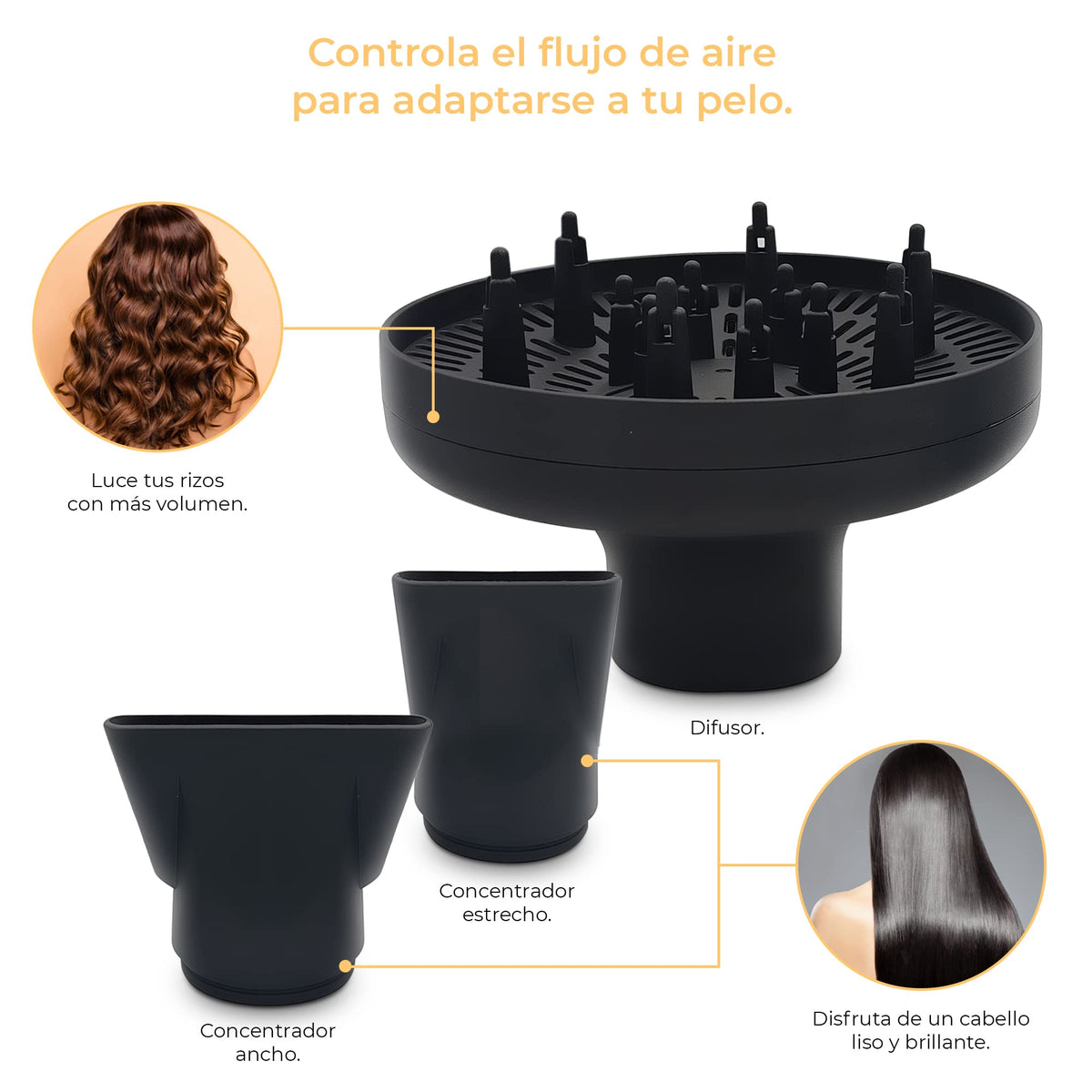 Secador de pelo iónico 2100 W Grunkel NATUREFLOW