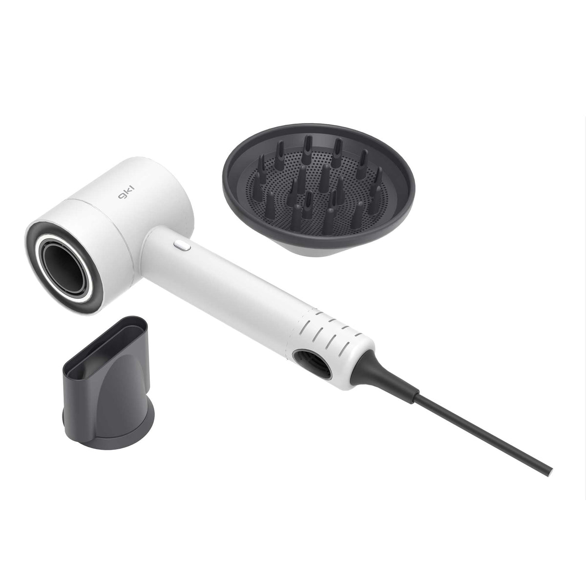 Secador de pelo iónico 1600 W Grunkel PEARLSENSE blanco