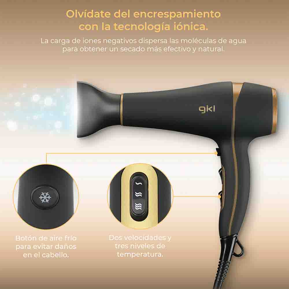 Secador de pelo iónico 2200 W Grunkel ONYXS2200