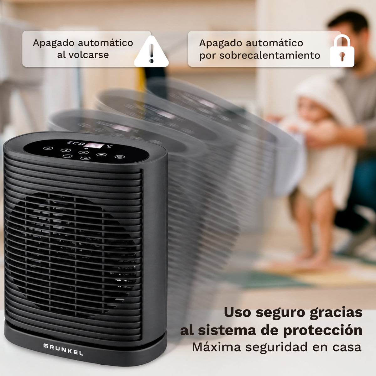 Calefactor termoventilador digital 2000 W Grunkel CF-2000DIGITAL