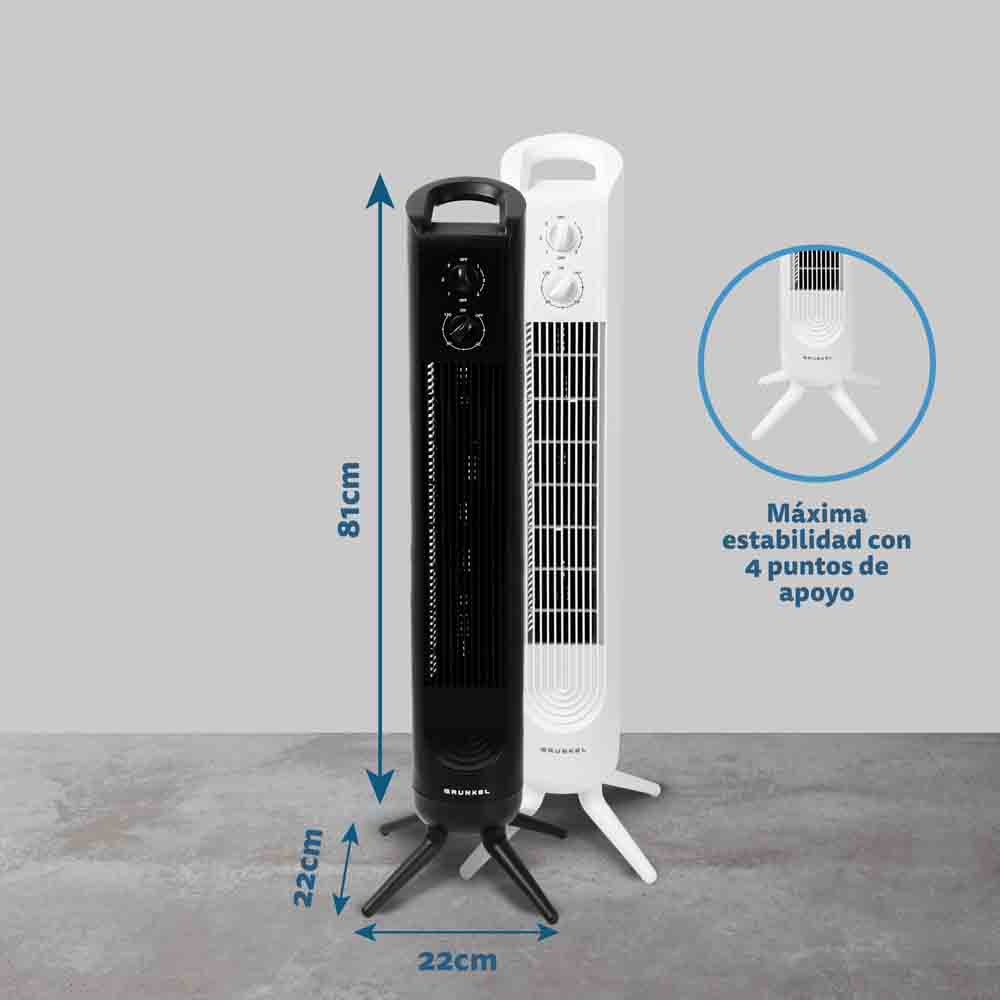 Ventilador de torre Grunkel TF-324LNG negro