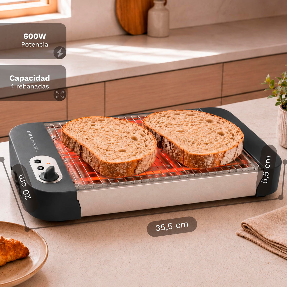 Tostador plano Grunkel TSP-G2