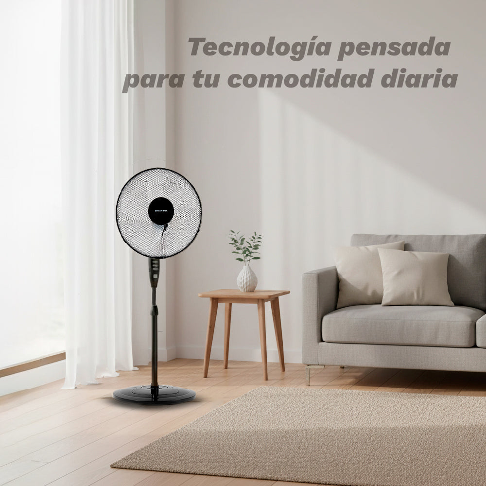 Ventilador de pie con mando 40 cm Grunkel FAN-165RNG negro