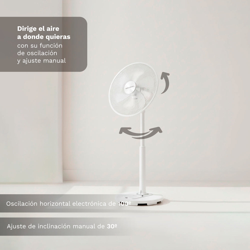 Ventilador de pie ultrasilencioso Grunkel FS-14T