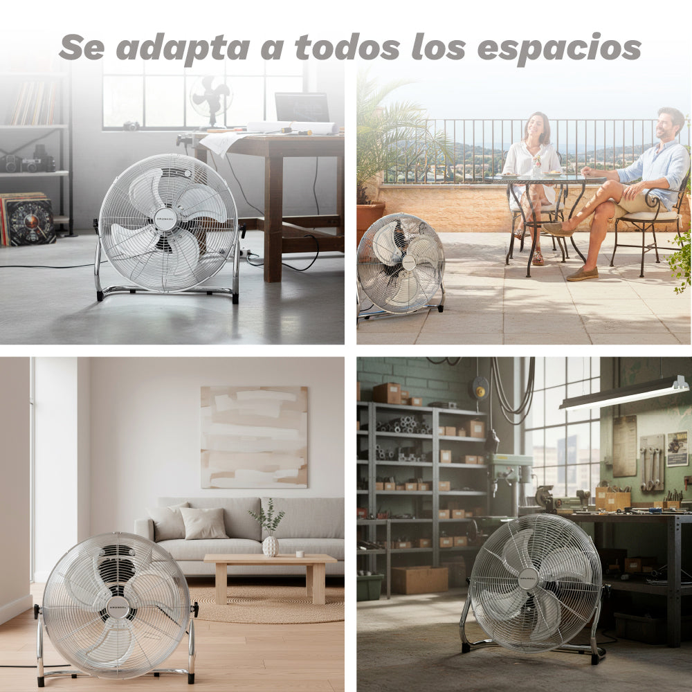 Ventilador industrial de suelo 45 cm Grunkel MET-H18INDUSTRIAL
