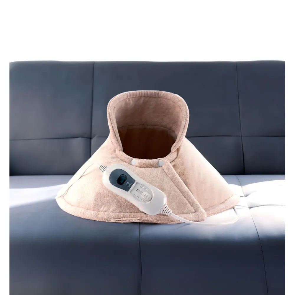 Almohadilla eléctrica cervical Relente 100 W de FABRILAMP en color beige – vista de detalle